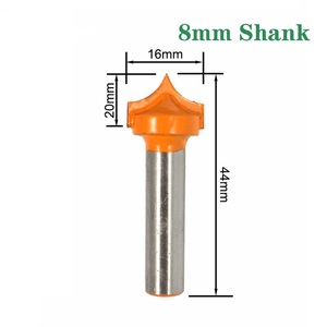 8 kolu sivri burun kesici ağaç İşleme fantezi yönlendirici bit CNC oyma makinesi kesici - Product Image 4