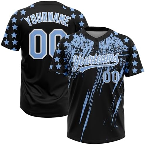 Black and Light Blue