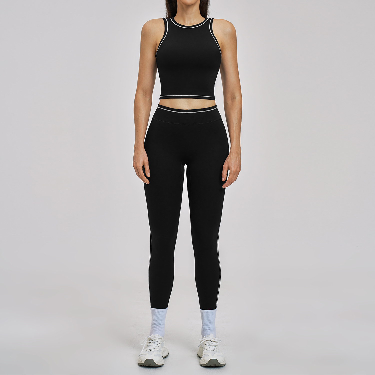 3562 chaleco 3562 pantalón-premium negro