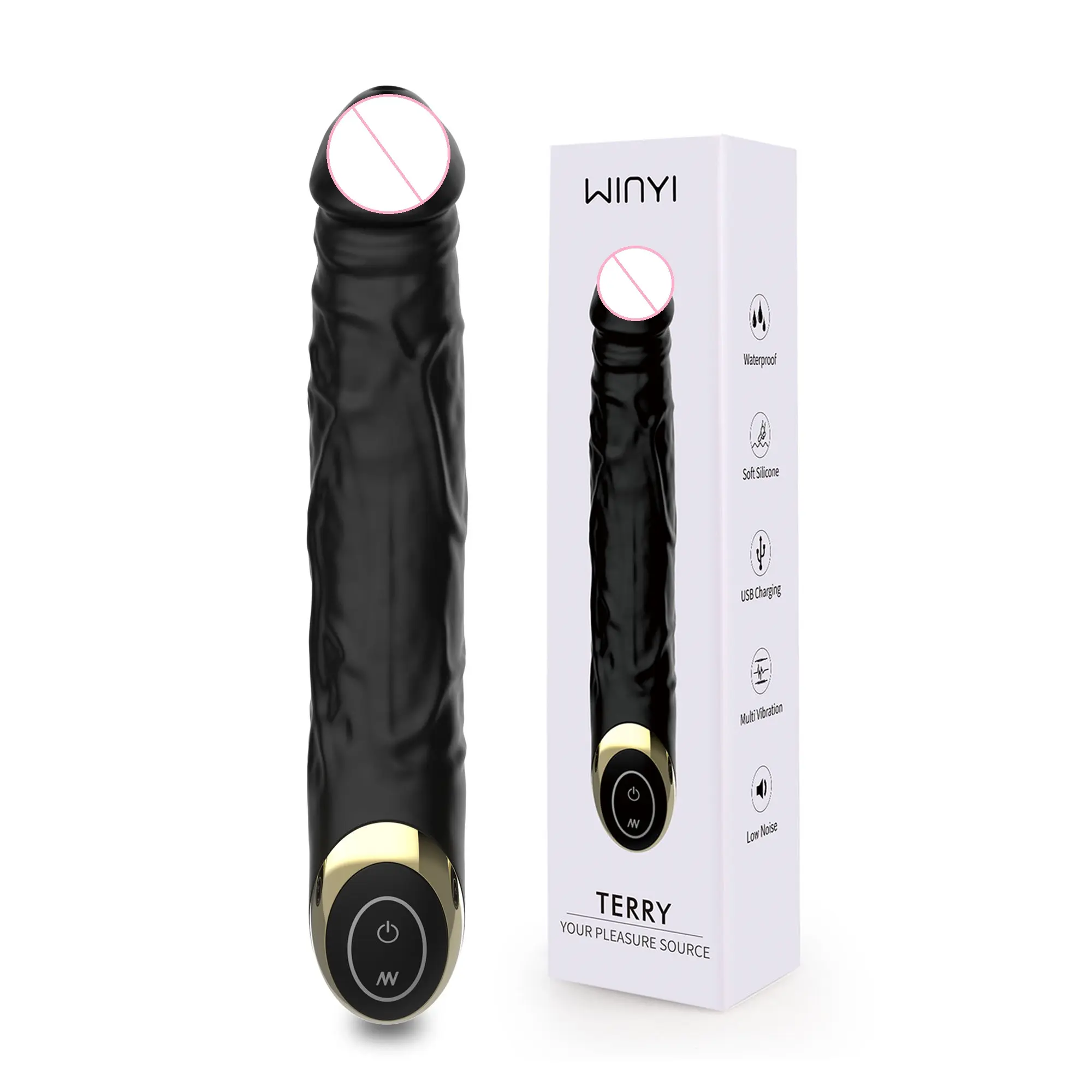 WINYI Small Soft Huge Black Dildo Sex Toy Penis Silicone Real Dildo Fantasy Fist Sleeve Sex Toy Bulk Dildos For Men Gay Woman