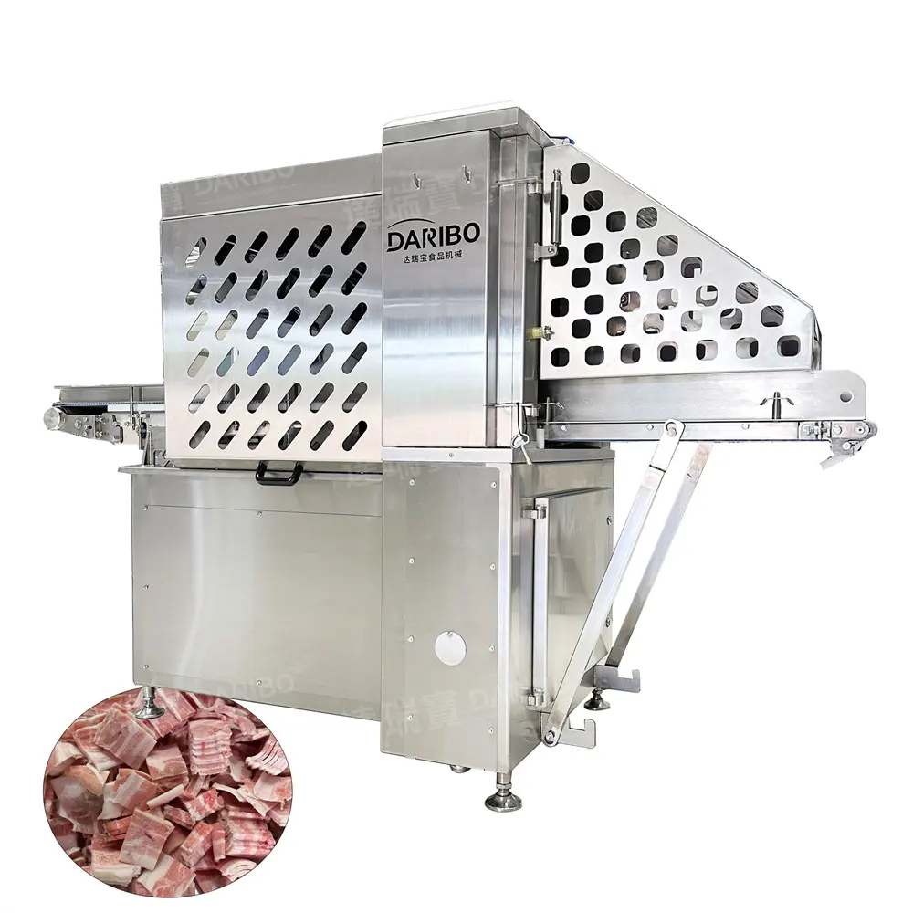 Máquina rebanadora de carne congelada de baja temperatura Tira de corte de bistec Tocino Pescado Cerdo Queso Máquina rebanadora de corte de jamón