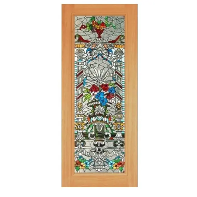 Venta caliente natural de la puerta de madera sólida puerta de madera moderna diseños puerta