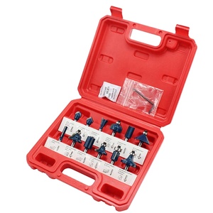 Case <strong>Tool</strong> <strong>Kit</strong> Woodworking Machinery Router Bit Set of 15pcs 1/4 Inch Shank Carbide Tipped Woodworking <strong>Tool</strong> Set With Plastic - Product Image 4