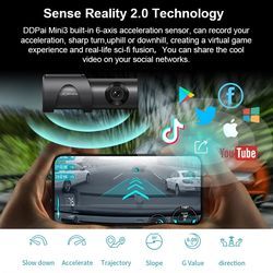 DDPAI yeni tasarım Mini akıllı araba kamera HD g-sensor gizli DVR araba Video kaydedici 1600P 3K 360 girişim Dash kamera ile Wifi - Product Image 2