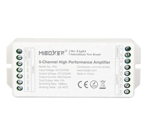 Rgbww Power repeater PA5 Milight mipboxer контроллер высокопроизводительная Светодиодная лента PWM сигнал 5-канальный усилитель - Product Image 2