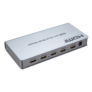 4K Multi Viewer Splitter 4x1 Quad Screen Real Time Multi Viewer <strong>4</strong> in <strong>1</strong> Seamless <strong>Switcher</strong> Switch with IR 1080P