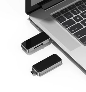32GB tipi C USB Flash sürücü geri çekilebilir iki-in-one U Disk telefon bilgisayar iş hediye USB 2.0 arayüzü sopa/kart/Pendrive/OTG - Product Image 1