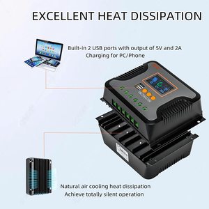 PowMr neues Produkt Solarregler 30 A 60 A 80 A 100 V Solarladeregler PWM-Solarladeregler - Product Image 4