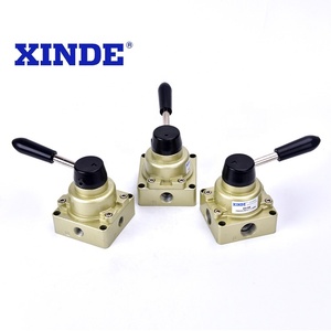 El kumandalı vana manuel anahtar manuel yönlü vana insan kontrollü HV-02 HV-03 HV-04 üç konumlu dört yollu vana - Product Image 1