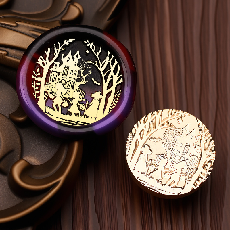 Aventure d'Halloween (bord vieilli multicouche de 2,5 cm)