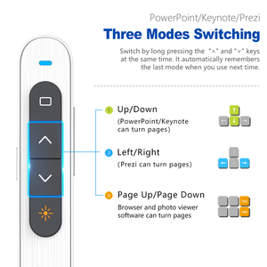 Buona vendita Norwii N27 presentazione Remote Pen Clip Design Powerpoint Clicker con puntatore Laser - Product Image 3