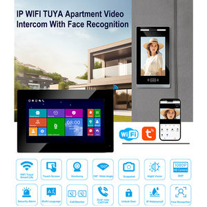 2025 Premium 2MP IP Video Intercom 10 pulgadas Pantalla táctil Reconocimiento facial Tuya Sistema de seguridad de desbloqueo remoto para bloques de apartamentos - Product Image 2