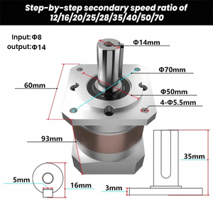 Hộp số hành tinh <span class=keywords><strong>servo</strong></span> lichuan Độ chính xác cao cho Stepper NEMA 42 57 <span class=keywords><strong>servo</strong></span> 200W 400W cổng bevel hộp số Hành Tinh - Product Image 3