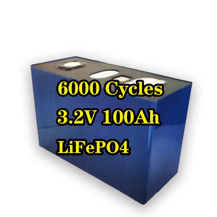 Célula prismática 3.2v 100ah 6000 ciclos célula prismática de fosfato de lítio 3.2v 100Ah célula de bateria quadrada de alumínio