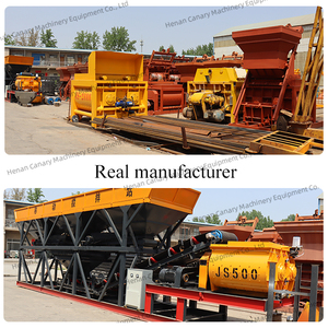 China Js Series Twin Horizontal Shaft Concrete <strong>Mixer</strong> for Sale Concrete <strong>Mixer</strong> With Loading Hopper - Product Image 2