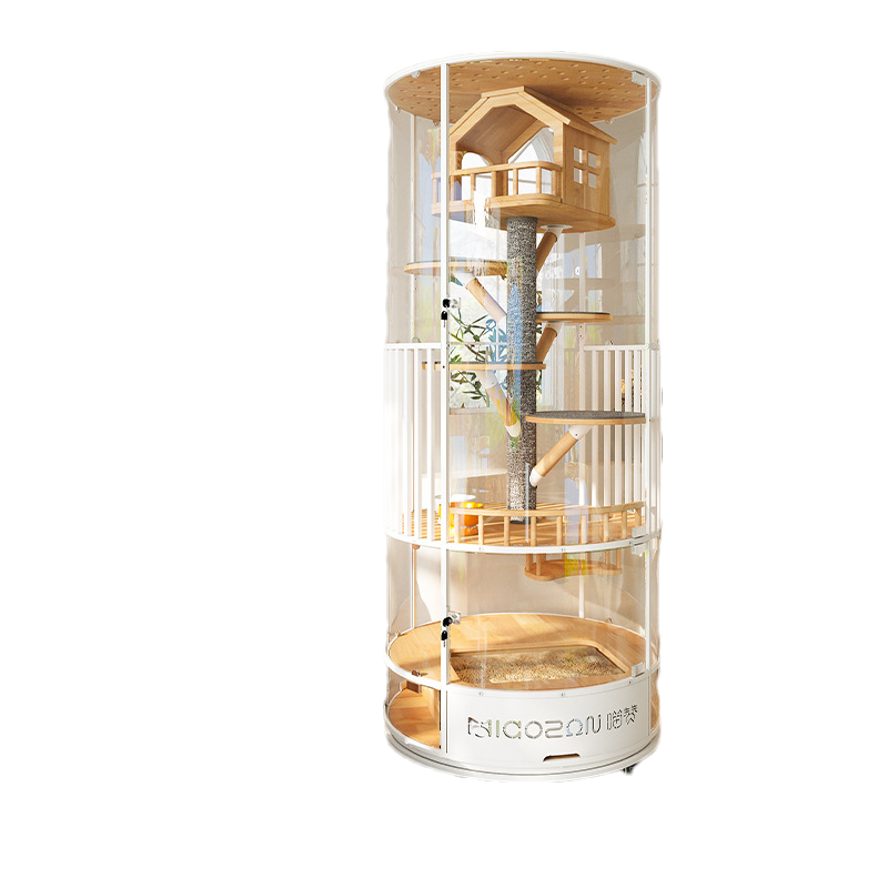 Pavillon d'arbre-Cadre en acier blanc-Pied de roue universel