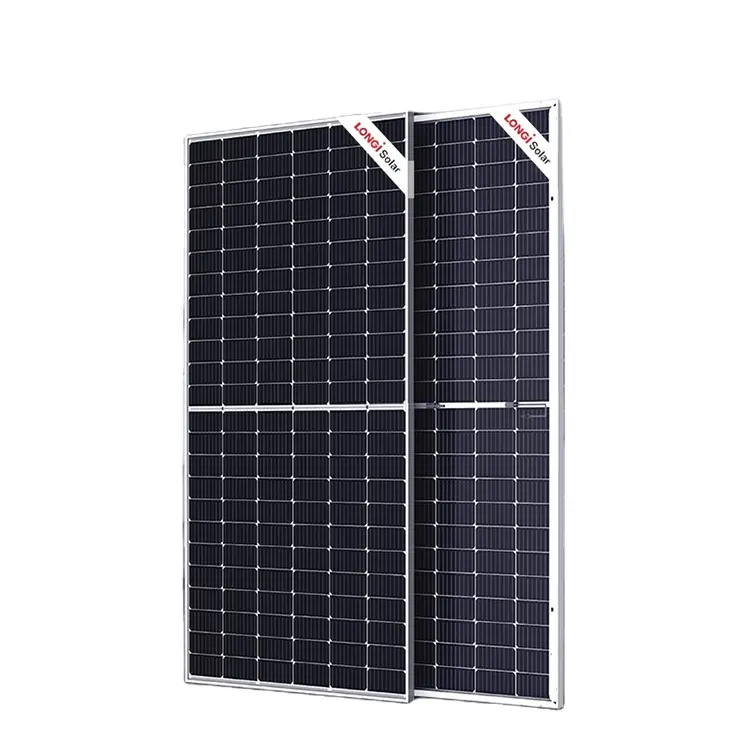 Longi-paneles solares bifaciales de 550 vatios, 5m, LR5-72HPH, 540-560M, celda de medio corte, 540W, 545W, 550 W, 555W, 560W