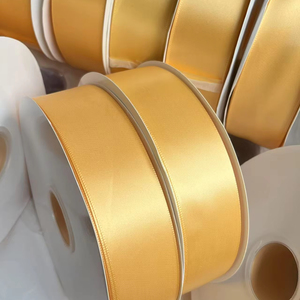 1 1/2金缎礼品丝带，4厘米花丝带，缎带1.5英寸100码丝带包装 - Product Image 3