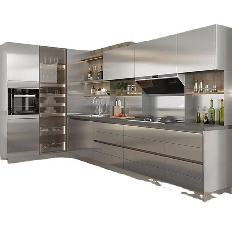 Sri Lanka Pequena Isla Modern Shake Vietnam Madera Maciza Moderna Pvc Simples Oficina Y Gabinetes De Cocina