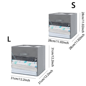 Uncovered Transparent PVC Foldable Storage <strong>Box</strong> with Creative Window Design for Clothing and <strong>Toy</strong> Organization - Product Image 2