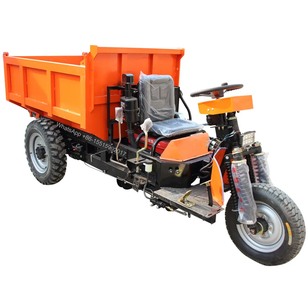 Sản xuất tại Trung Quốc Mini cơ giới ba bánh với công suất cao, diesel Dumper để bán nóng, diesel tipper