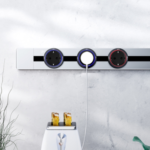 Flexible Power Rail <strong>System</strong> with LED Light Smart Office Desktop Wall Mounted&amp;<strong>Embedded</strong> Power Track Socket - Product Image 4