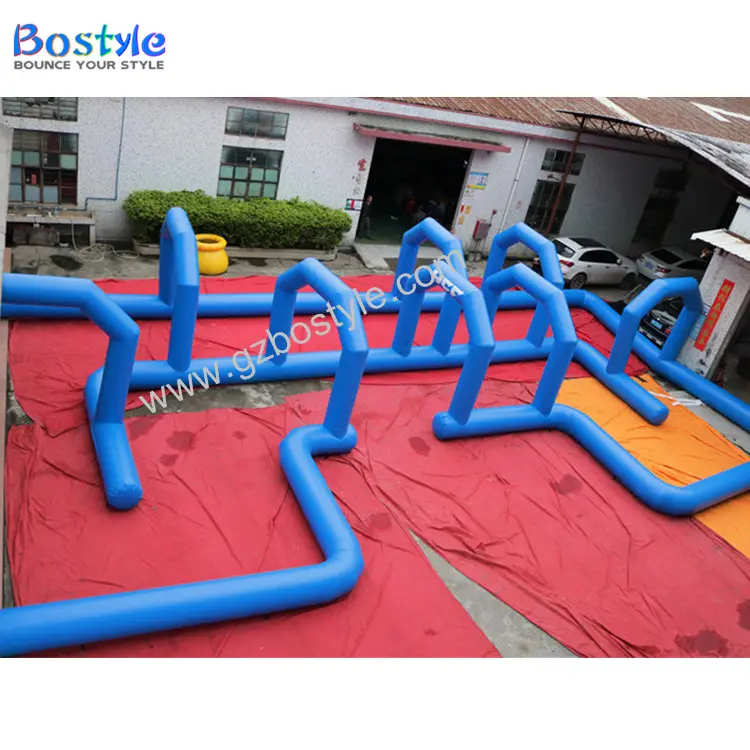 Bostyle-pista de carreras inflable CE, circuito de coche de carreras en venta