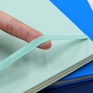 Hızlı teslimat 8.45X5.7 ''Pu deri günlükler öğrenci düşük fiyat sert kapak elastik bant ile not defteri hattı özel Logo notebooklar - Product Image 6