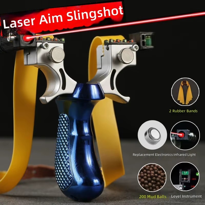 Blue model-laser-200 pellets-2 rubber bands