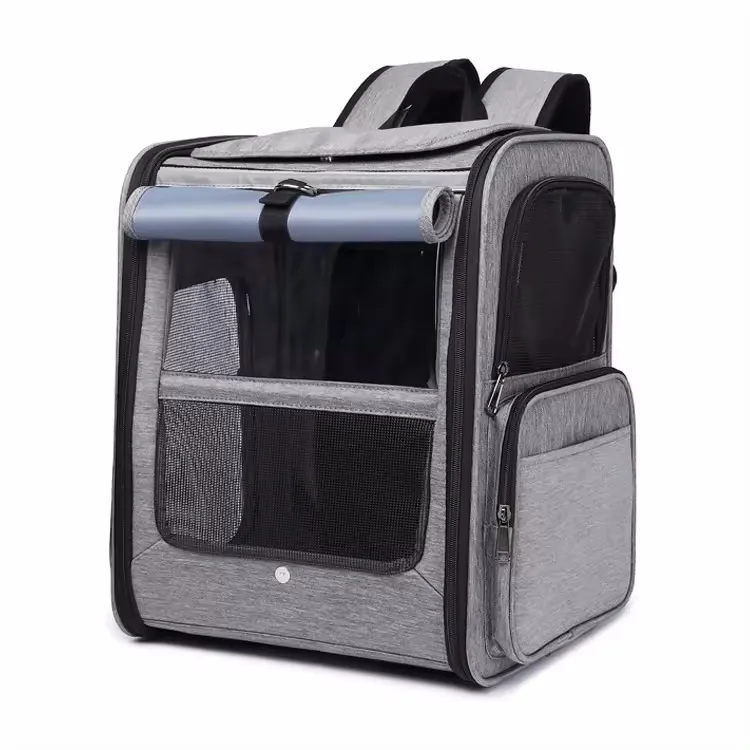 OEM Oxford Expandable Breathable Mesh Portable Foldable Puppy Pet Carriers Dog Cats Travel Pet Backpack