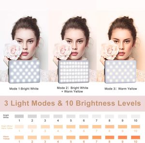 <strong>High</strong> Power Rechargeable Clip Filled Video Conference <strong>Light</strong> Strip with Front and Rear Clips Adjustable for 3 Lighting Modes - Product Image 5