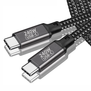 Emark 240W PD Type-C Cable 480Mbps PD3.1 PD Fast Charging Data Transfer Nylon USB C to USB C Cable for Phone Tablet Laptop - Product Image 1