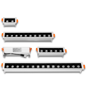 Optimum aydınlatma için 5-Head 10W & 20W LED gömme lineer Downlight ticari ofis tavan spot - Product Image 3
