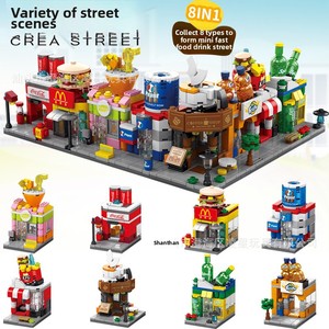 Çeşitli sokak sahne serisi yapı taşları Lego için uyumlu DIY eğitici oyuncak çocuklar için küçük parçacık yapımı plastik - Product Image 2
