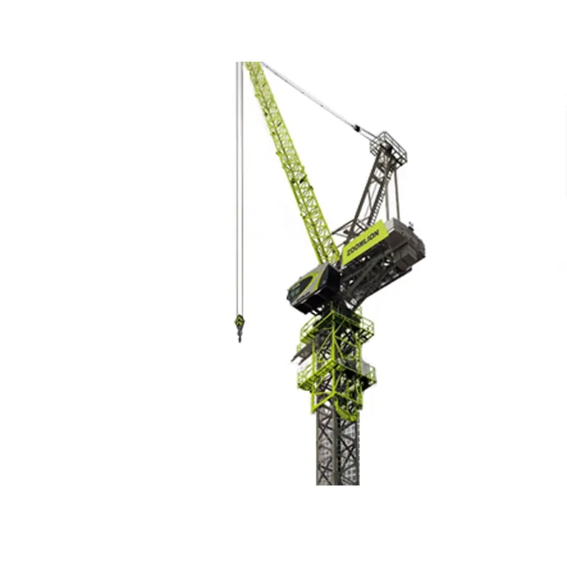 ZOOMLION 12ตัน Luffing Jib ทาวเวอร์เครนกับ Derricking Jibs L160-12สำหรับขาย