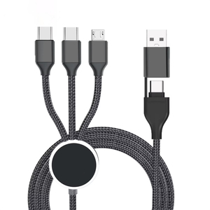 三星快速充电和支持Iphone 15充电的5合1发光二极管标志定制标志设计Usb C电缆
