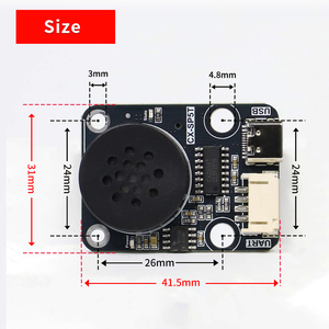 Modulo di riproduzione vocale MP3 UART controllo della porta seriale trasmissione vocale intelligente compatibile con musica elettronica Building Block - Product Image 4