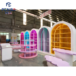 Tùy chỉnh children's cửa hàng quần áo đồ nội thất thiết kế cửa hàng bán lẻ LED lightsfurniture cho trẻ em mặc kệ trưng bày kệ - Product Image 1