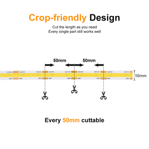 Esann nhà sản xuất mật độ cao 10 wát/mét 3000K 4000K 6000K 320LED/480LED/528LED COB <span class=keywords><strong>LED</strong></span> Strip 12V 8mm COB <span class=keywords><strong>LED</strong></span> Strip Lights - Product Image 3