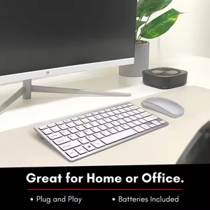 2.4GHz Silent Wireless <strong>Keyboard</strong> and <strong>Mouse</strong> Combo 78keys Mini <strong>Mouse</strong> Teclado Y Para Celular for Desktop Application - Product Image 2