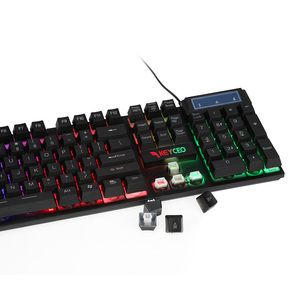 RGB Wired Membrane Gaming <strong>Keyboard</strong> <strong>Computer</strong> <strong>Keyboard</strong> Multimedia <strong>Control</strong> for PC and Desktop <strong>Keyboard</strong> Membrane Mechanical-Feel - Product Image 2
