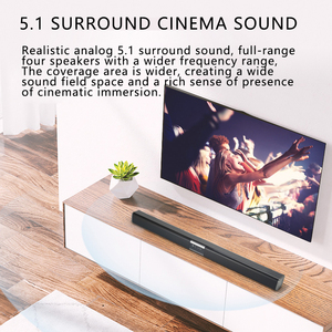 Portátil para sistema de barra de sonido de cine en casa Bluetooth con función de tarjeta TF Altavoz de TV inalámbrico para uso en computadora - Product Image 5