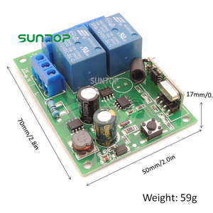 433Mhz telecomando universale senza fili interruttore AC 110V 220V 2CH relè ricevitore modulo RF telecomando trasmettitore luce Led