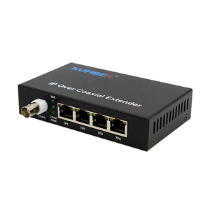 10/100イーサネットオーバー同軸 (EOC) エクステンダー4 LANおよび1 BNC 2KM IPレンジ光ファイバメディアコンバータ - Product Image 1