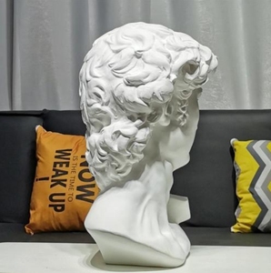 Thêm lớn David nhựa Chân Dung điêu khắc thạch cao mô hình nghệ thuật Đồ trang trí trong phong cách Châu Âu trong nhà phòng khách - Product Image 4