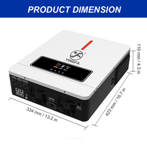 Promoción 3.6kW DC 24V Entrada de batería 110V Salida de CA Inversor híbrido monofásico estándar americano para uso doméstico Envío gratis