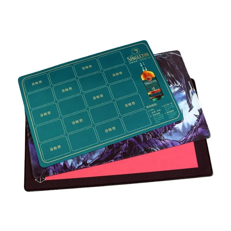 Tapete de jogo personalizado TCG para cartas comerciais, tapete de borracha de neoprene para jogos, mouse pad de anime com logotipo impresso, desenho personalizado Yugioh