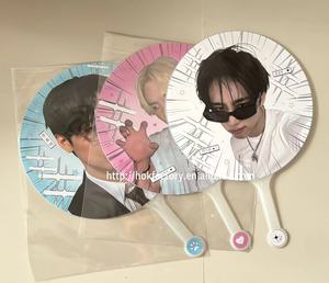 Kpop応援ピケットハンドファンカスタムK-popアイドル写真プリントPVCハンドファンラウンドプラスチックファンピケット - Product Image 2