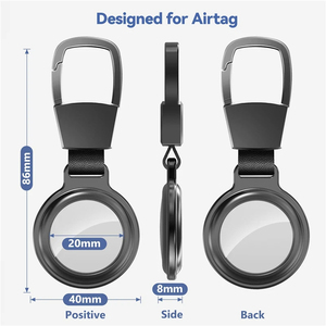 Trend Apple Airtags için 2024 yeni su geçirmez silikon koruyucu kapak deri koruyucu kılıf Airtag için manyetik anahtarlık durumda - Product Image 4