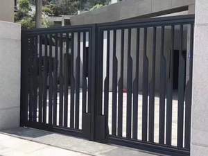 Bán Buôn Hiện Đại Ấn Độ Nhà Chính Sắt Nhôm Thiết Kế Cổng Tùy Chỉnh Phong Cách Châu Âu Trượt Tự Động Mở Cho Biệt Thự - Product Image 5